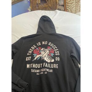 Tatami Fightwear Black Jacket There Is No Success Without Failure Hoodie Size XL